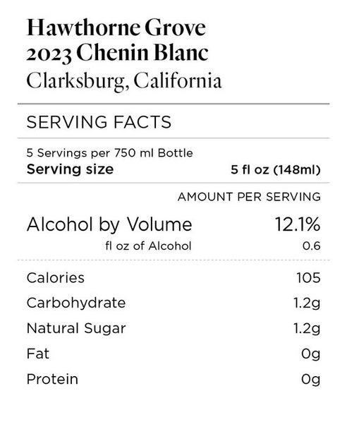 Hawthorne Grove 2023 Chenin Blanc Clarksburg, California