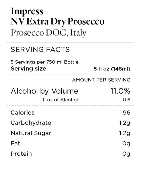 Impress NV Extra Dry Prosecco DOC, Italy