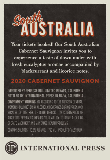 International Press 2020 Cabernet Sauvignon South Australia, Australia
