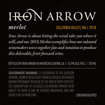 Iron Arrow 2018 Merlot Columbia Valley, Washington