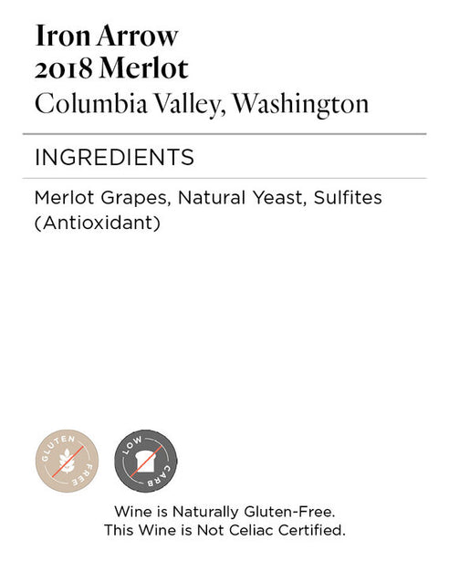 Iron Arrow 2018 Merlot Columbia Valley, Washington