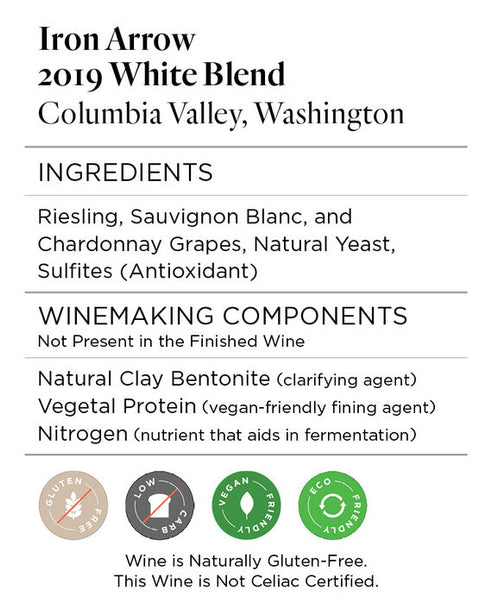 Iron Arrow 2019 White Blend Columbia Valley, Washington 