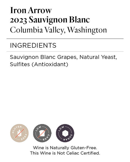 Iron Arrow 2023 Sauvignon Blanc Columbia Valley, Washington