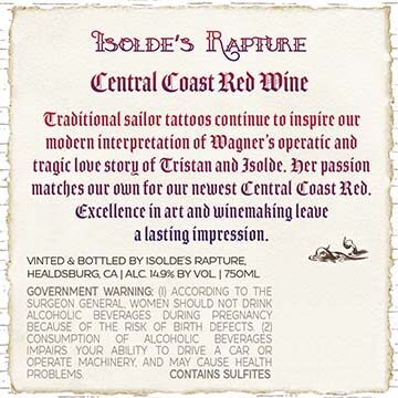 Isolde's Rapture NV Red Wine Central Coast, California