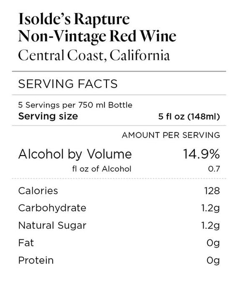 Isolde's Rapture NV Red Wine Central Coast, California