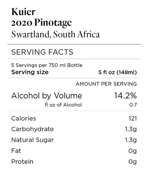 Kuier 2020 Pinotage Swartland, South Africa