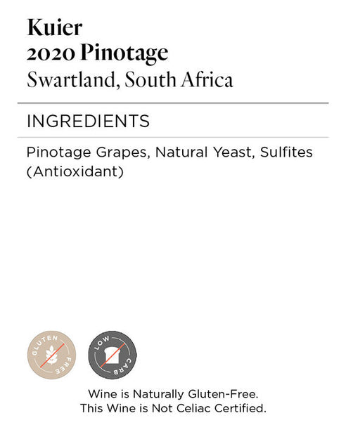 Kuier 2020 Pinotage Swartland, South Africa