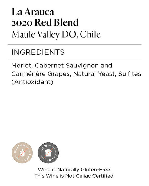 La Arauca 2020 Red Blend Maule Valley DO, Chile