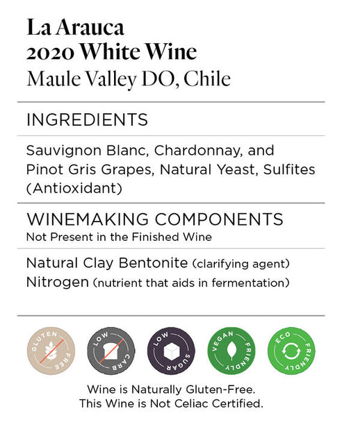 La Arauca 2020 White Wine Maule Valley DO, Chile