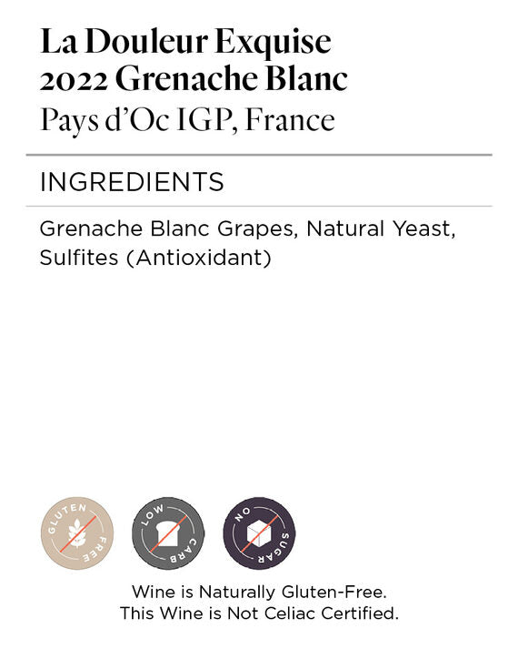 Buy La Douleur Exquise 2022 Grenache Blanc – Firstleaf