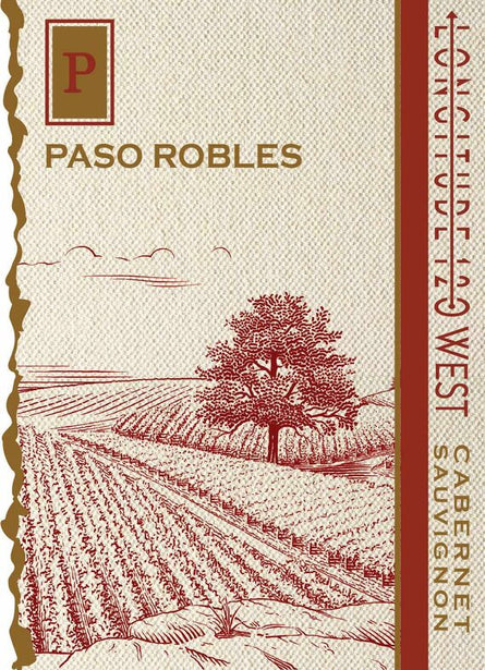 Longitude 120 West 2018 Cabernet Sauvignon Paso Robles, California 