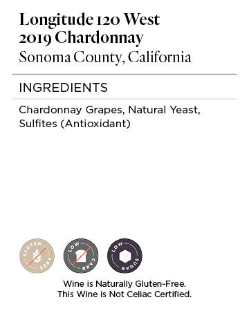 Longitude 120 West 2019 Chardonnay Sonoma County, California