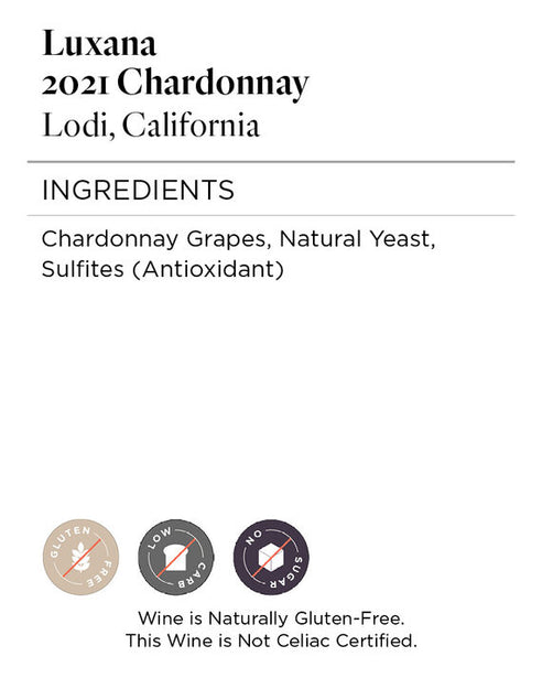 Luxana 2021 Chardonnay Lodi, California