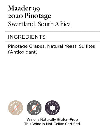 Maader 99 2020 Pinotage Swartland, South Africa