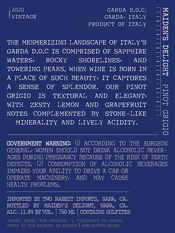 Maiden's Delight 2020 Pinot Grigio Garda DOC, Italy