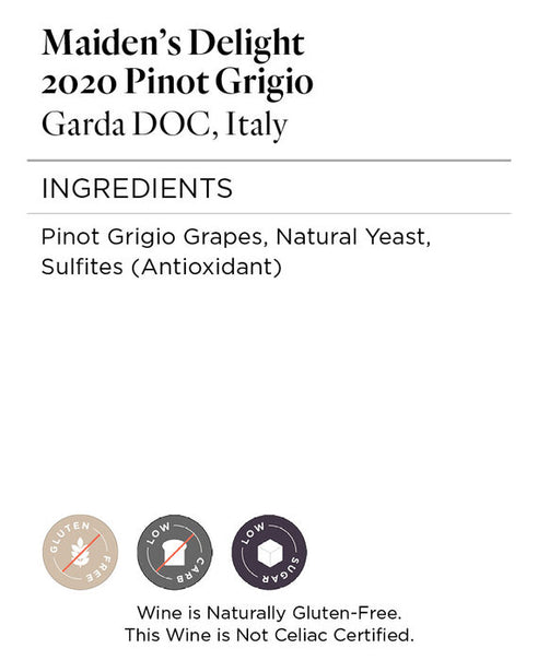 Maiden's Delight 2020 Pinot Grigio Garda DOC, Italy