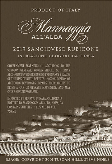 Mannaggia All'Alba 2019 Sangiovese Rubicone IGT, Italy
