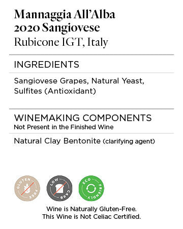 Mannaggia All'Alba 2020 Sangiovese Rubicone IGT, Italy