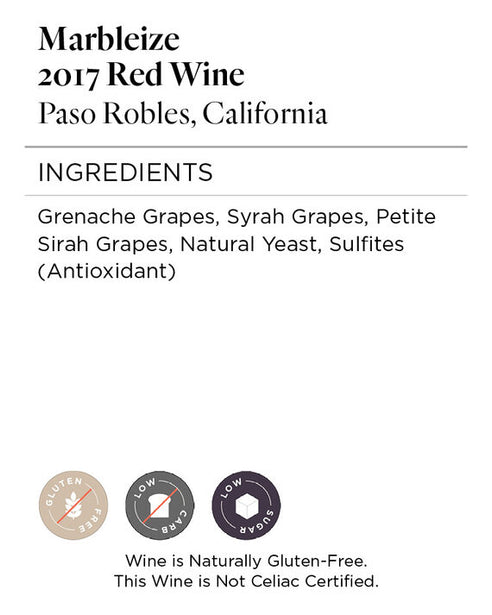 Marbleize 2017 Red Blend Paso Robles, California