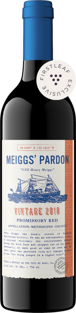 Meiggs' Pardon 2018 Promissory Red Mendocino County, California