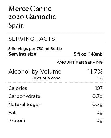 Merce Carme 2020 Garnacha Spain