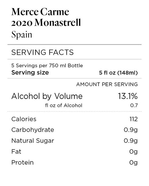 Merce Carme 2020 Monastrell, Spain