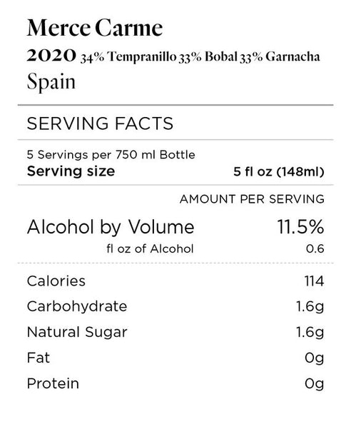 Merce Carme 2020 Tempranillo - Bobal - Garnacha, Spain