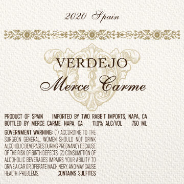Merce Carme 2020 Verdejo, Spain