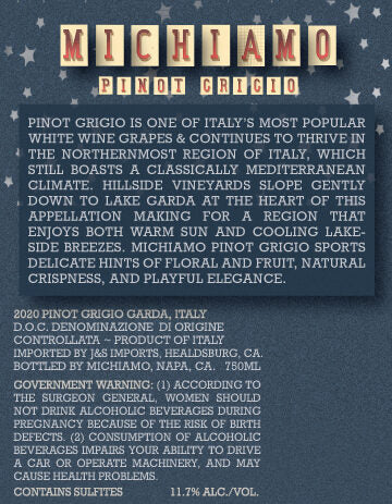 Michiamo 2020 Pinot Grigio Garda DOC, Italy