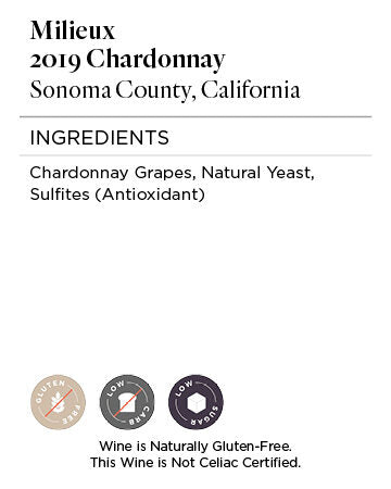 Milieux 2019 Chardonnay Sonoma County, California