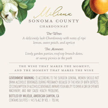 Milieux 2019 Chardonnay Sonoma County, California