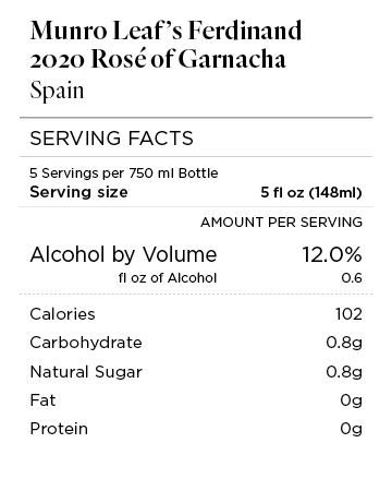 Munro Leaf's Ferdinand 2020 Rosé of Garnacha Spain