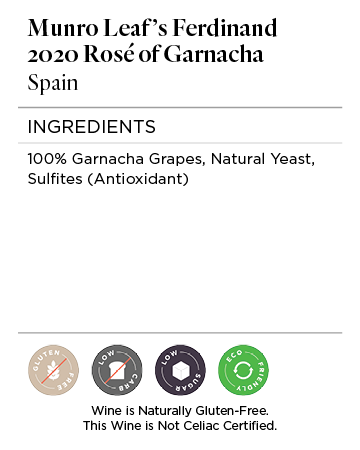 Munro Leaf's Ferdinand 2020 Rosé of Garnacha Spain