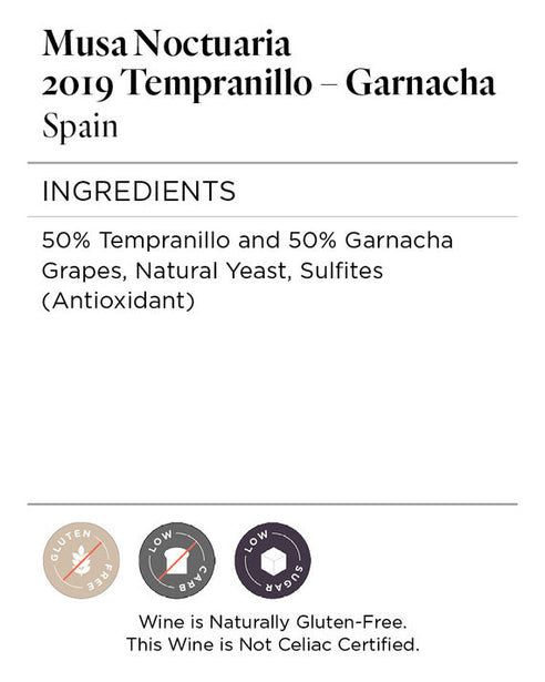 Musa Noctuaria 2019 Tempranillo – Garnacha Spain