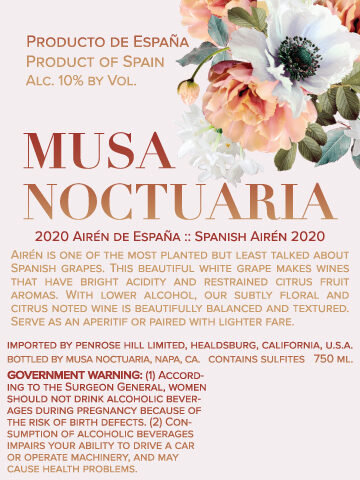 Musa Noctuaria 2020 Airén Spain