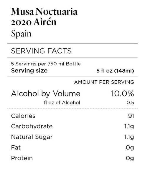 Musa Noctuaria 2020 Airén Spain