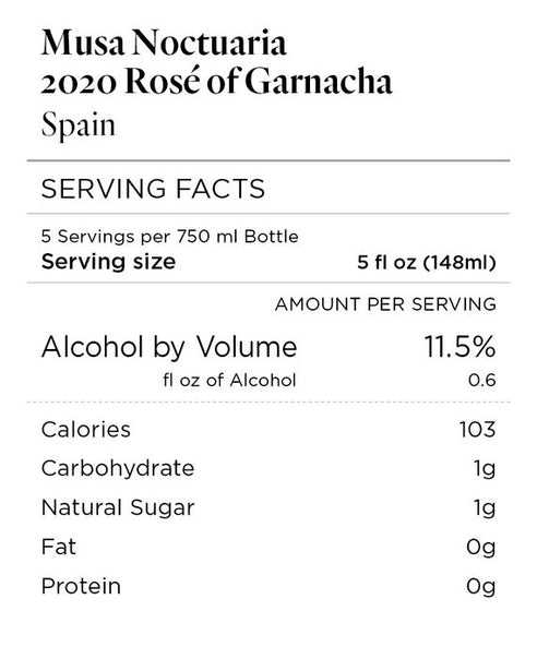 Musa Noctuaria 2020 Rosé of Garnacha Spain