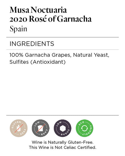 Musa Noctuaria 2020 Rosé of Garnacha Spain