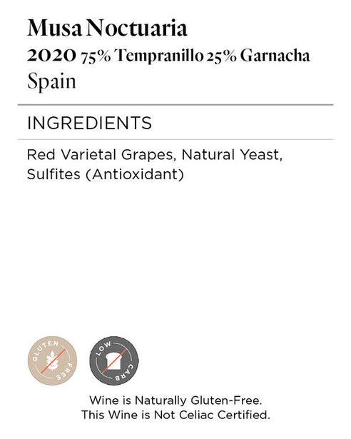 Musa Noctuaria 2020 Tempranillo - Garnacha, Spain