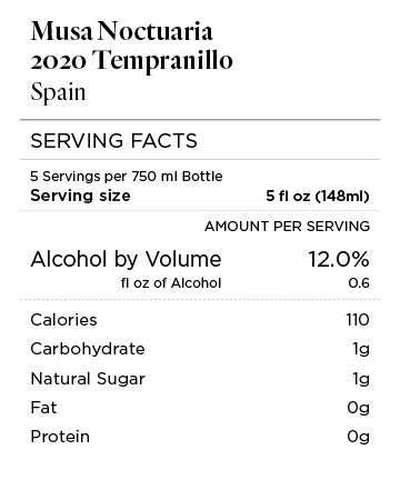 Musa Noctuaria 2020 Tempranillo, Spain