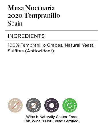 Musa Noctuaria 2020 Tempranillo, Spain