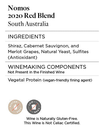 Nomos 2020 Red Wine South Australia, Australia