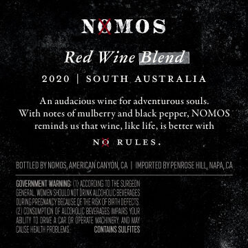 Nomos 2020 Red Wine South Australia, Australia
