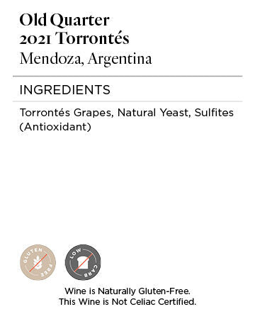 Old Quarter 2021 Torrontés Mendoza, Argentina