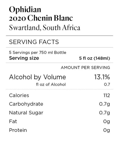 Ophidian 2020 Chenin Blanc Swartland, South Africa