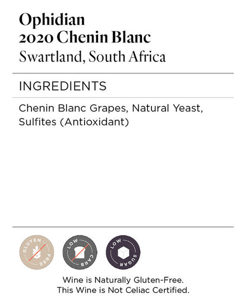 Ophidian 2020 Chenin Blanc Swartland, South Africa