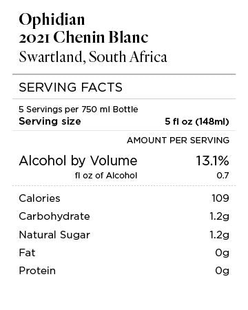 Ophidian 2021 Chenin Blanc Swartland, South Africa