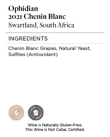 Ophidian 2021 Chenin Blanc Swartland, South Africa