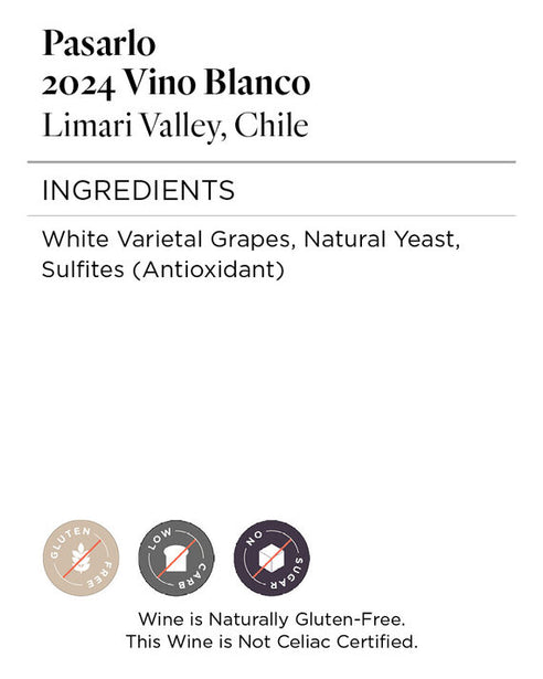 Pasarlo 2024 Vino Blanco Limari Valley, Chile