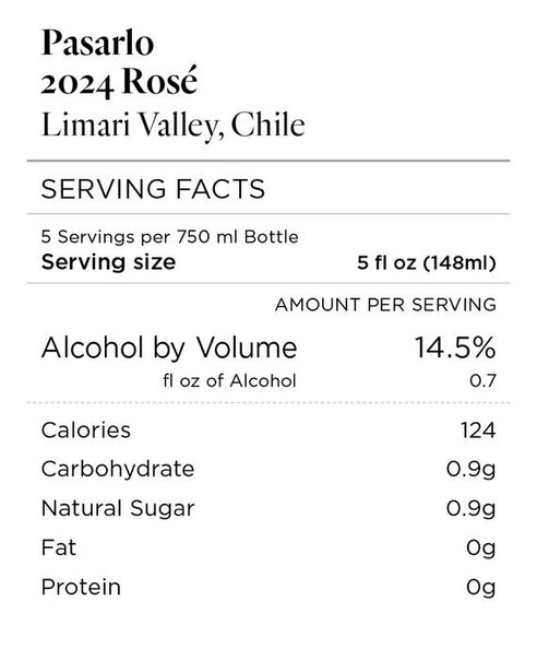 Pasarlo 2024 Rosé Limari Valley, Chile